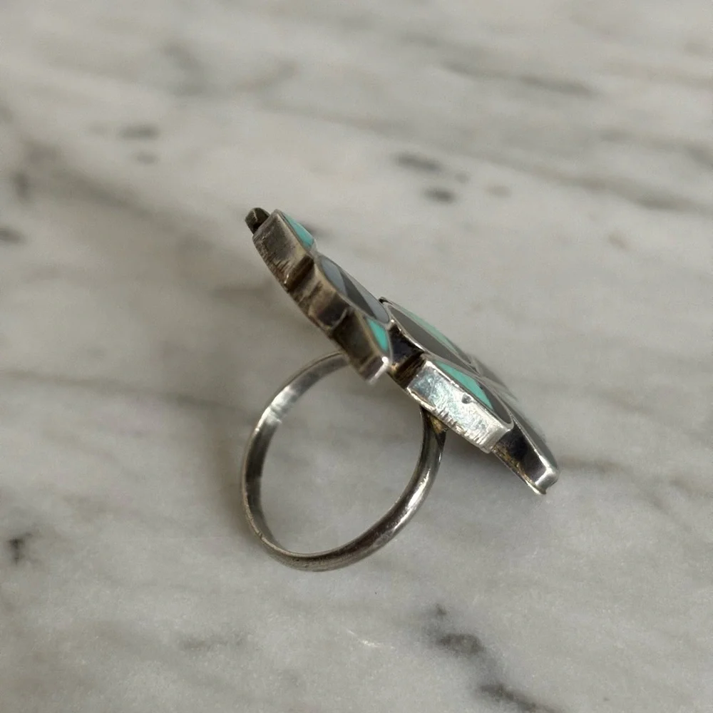 Sterling silver bird ring - Picture 2 of 2